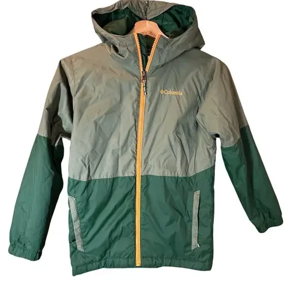 Columbia Kids Green Hooded Jacket - Picture 3 of 11